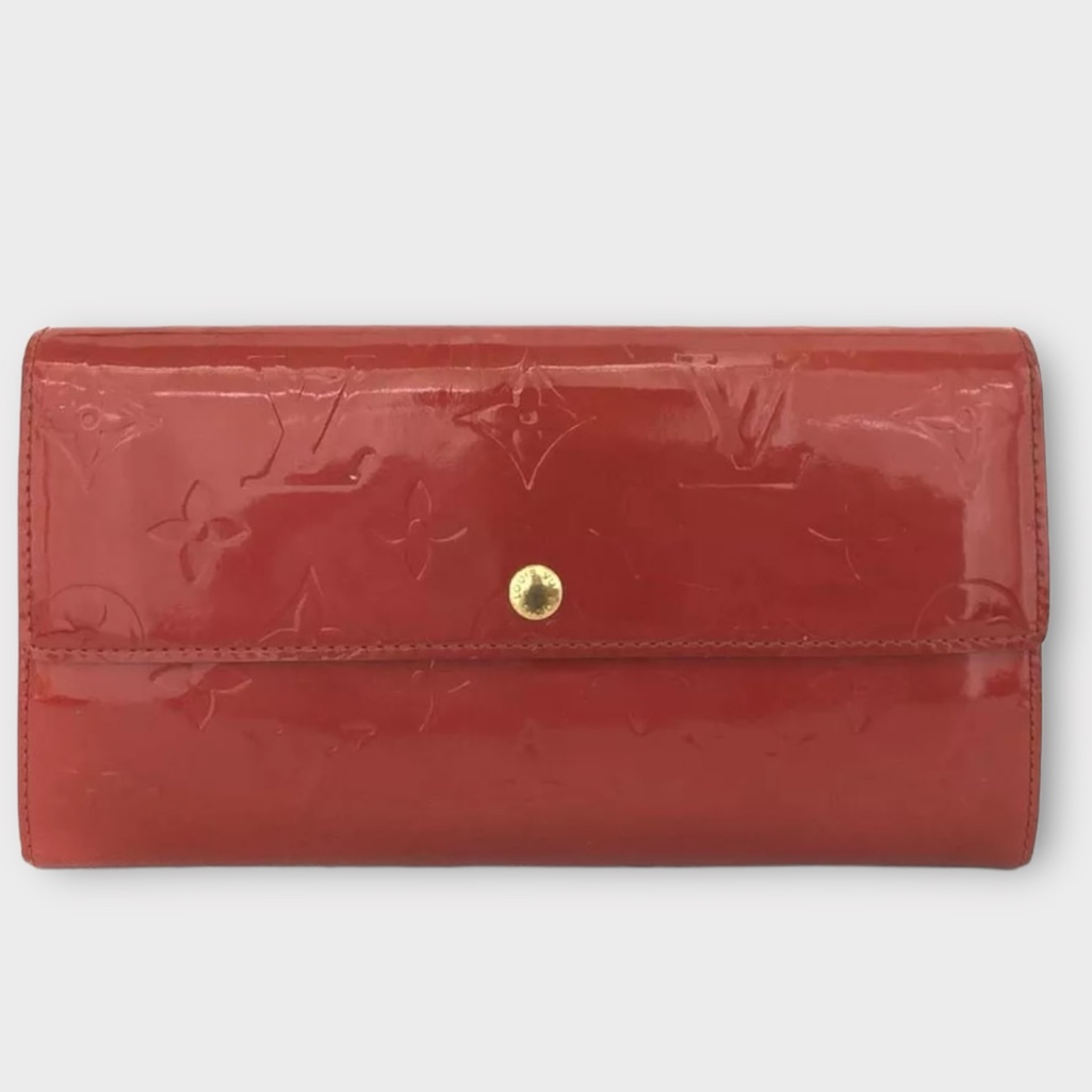 Louis Vuitton - Red Vernis Porte Monnaie Wallet